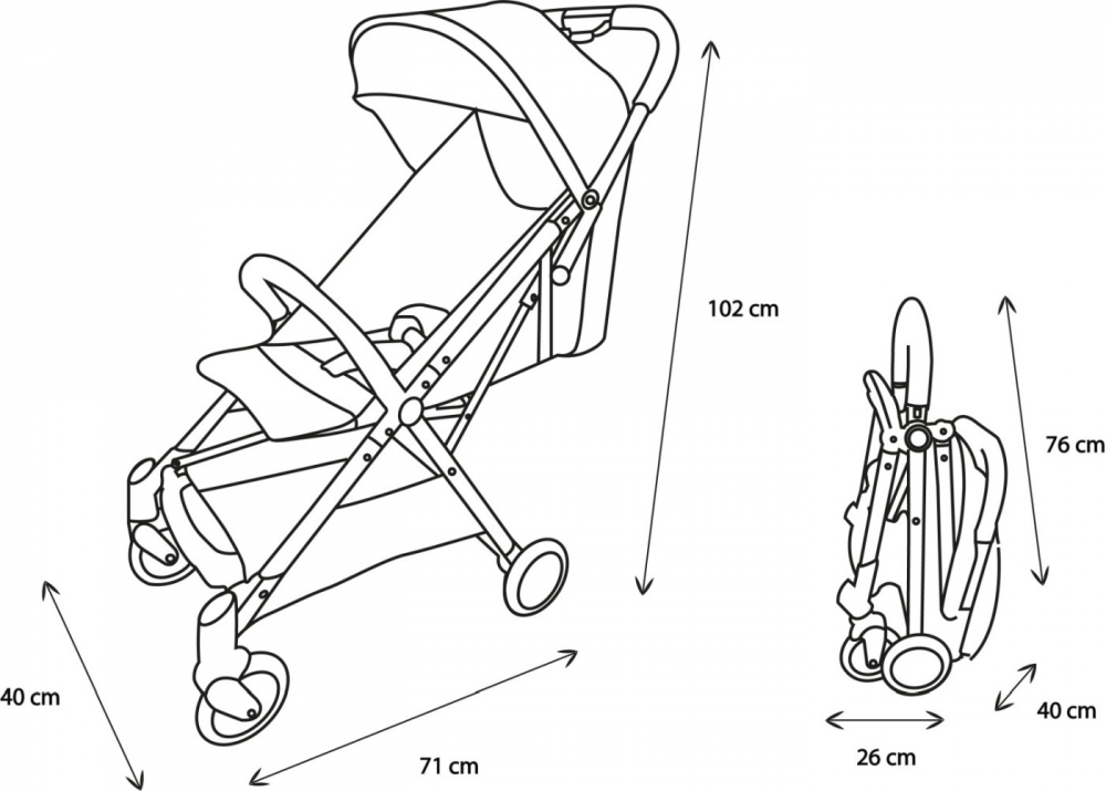 Carucior Sport Nania Orla Grey - Compact si Usor - imagine 4