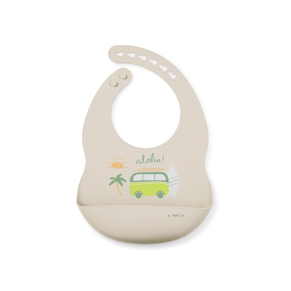 Baveta Silicon Aloha Saro Baby - Curatenie si Stil
