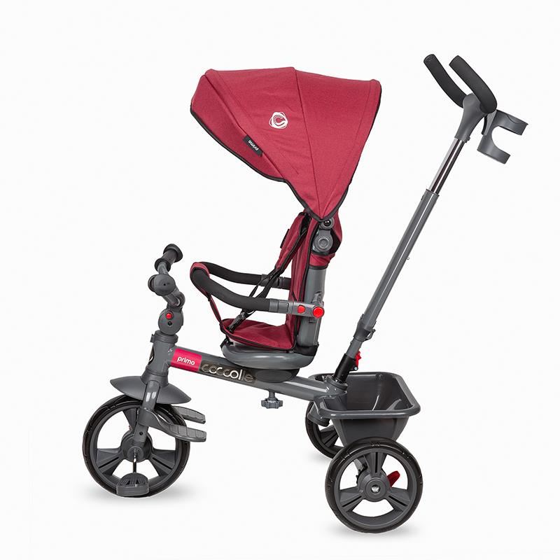 Tricicleta Coccolle Primo, multifunctionala, Magenta - imagine 2
