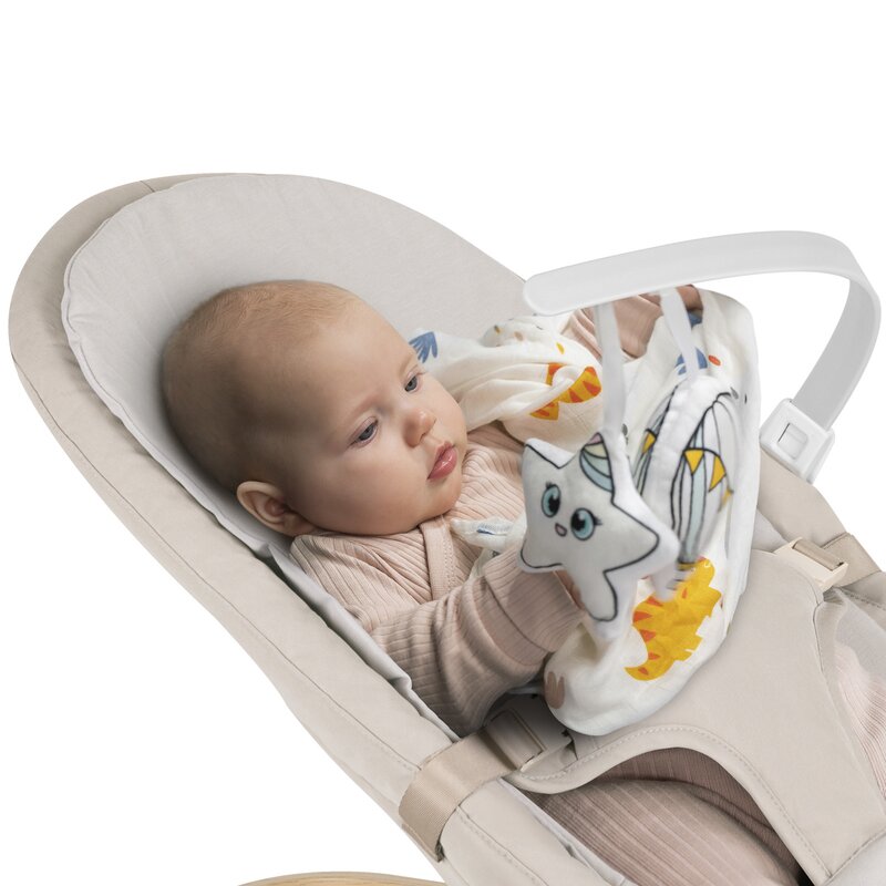 Fotoliu balansoar Lionelo Lilac ergonomic - imagine 2