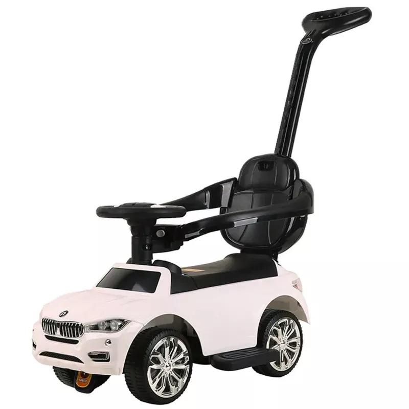 Masinuta Nicekids White cu maner parental - imagine 8