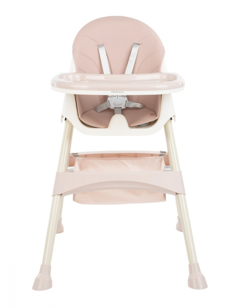 Scaun de masă KikkaBoo 2 în 1 Brie Pink, Pliabil
