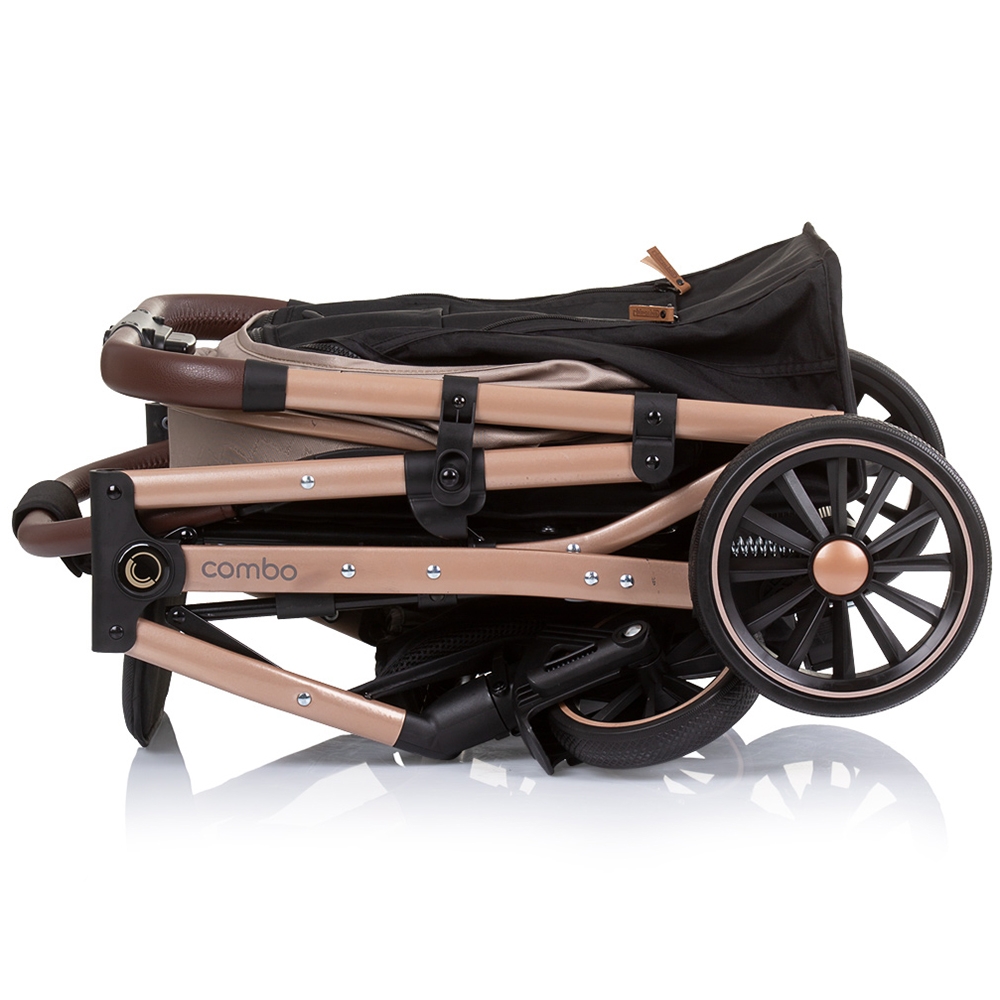 Carucior Chipolino Combo Golden Beige, 0-22kg - imagine 6