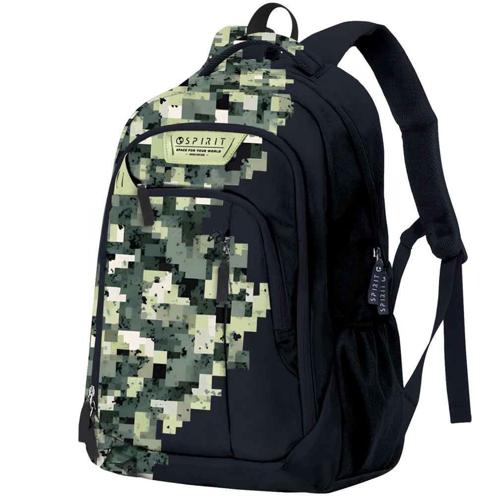 Rucsac Spirit City Pixel, Laptop, Reciclat