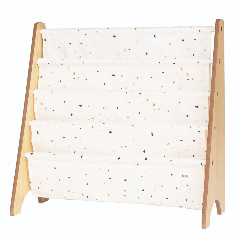 Raft organizator copii 3 Sprouts Terrazzo cream - imagine 5