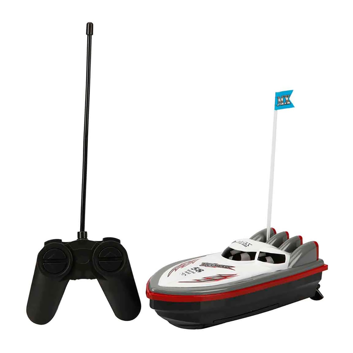 Barca RC Suncon 20 cm Alb-Gri - Distracție pe Apă