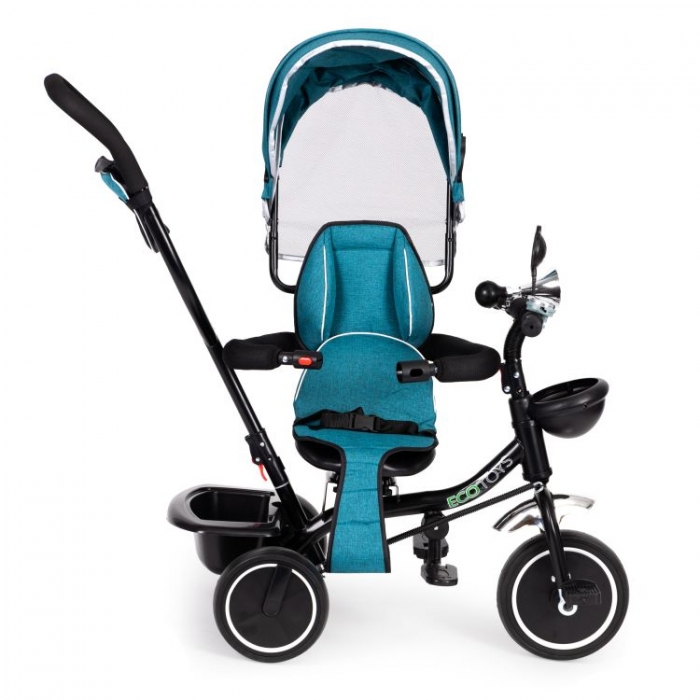 Tricicleta Ecotoys Verde cu Șezut Rotativ - imagine 7
