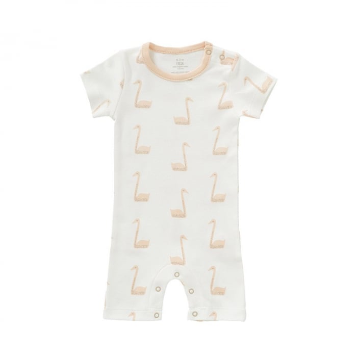 Salopeta Bumbac Organic Fresk Swan Pale Peach