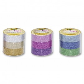 Set 3 Role Banda Glitter Verde - Folia Paper - imagine 2