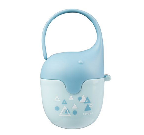 Cutie Suzete Elefant Albastru Babyono - imagine 2