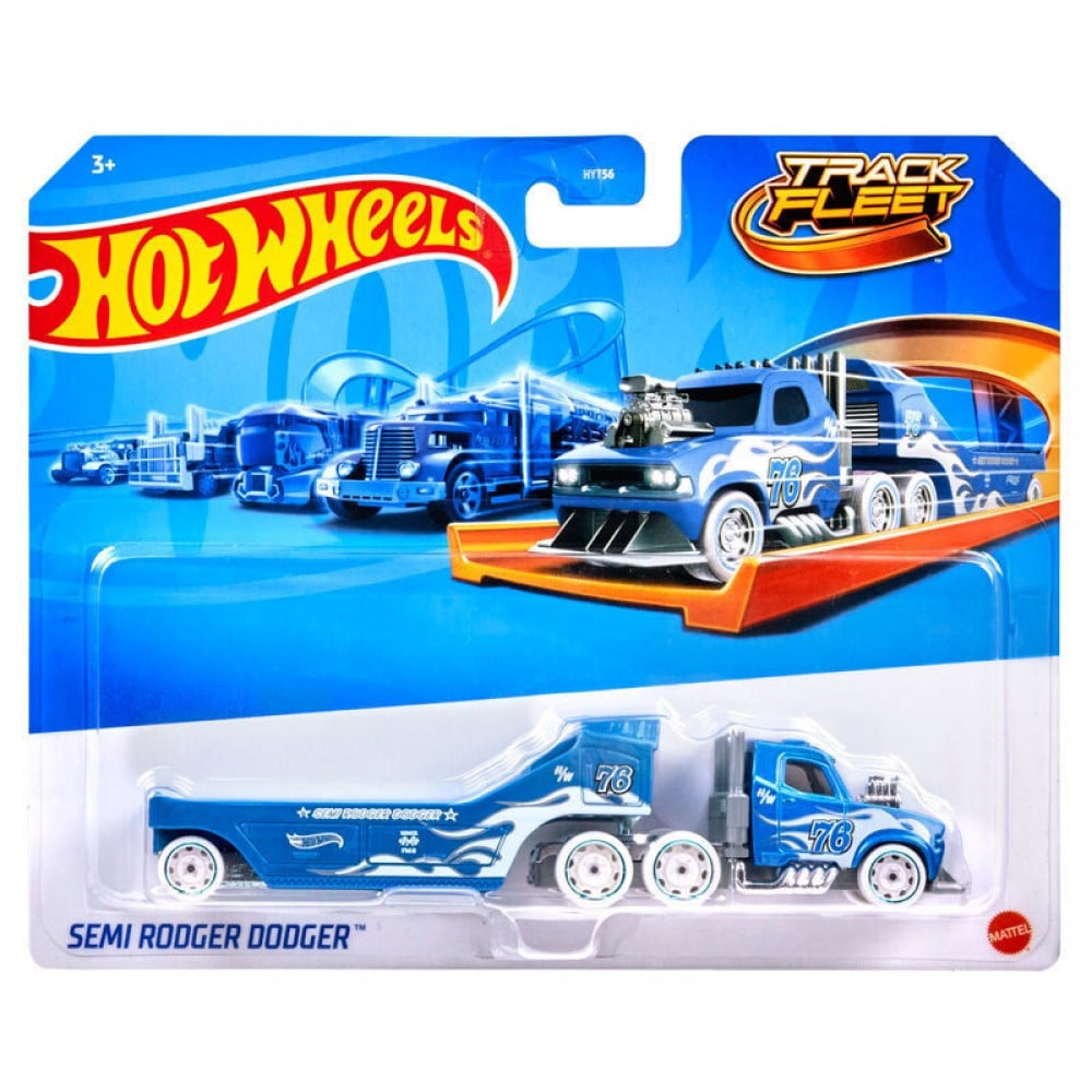 Set Camion cu Remorcă Hot Wheels Track Fleet
