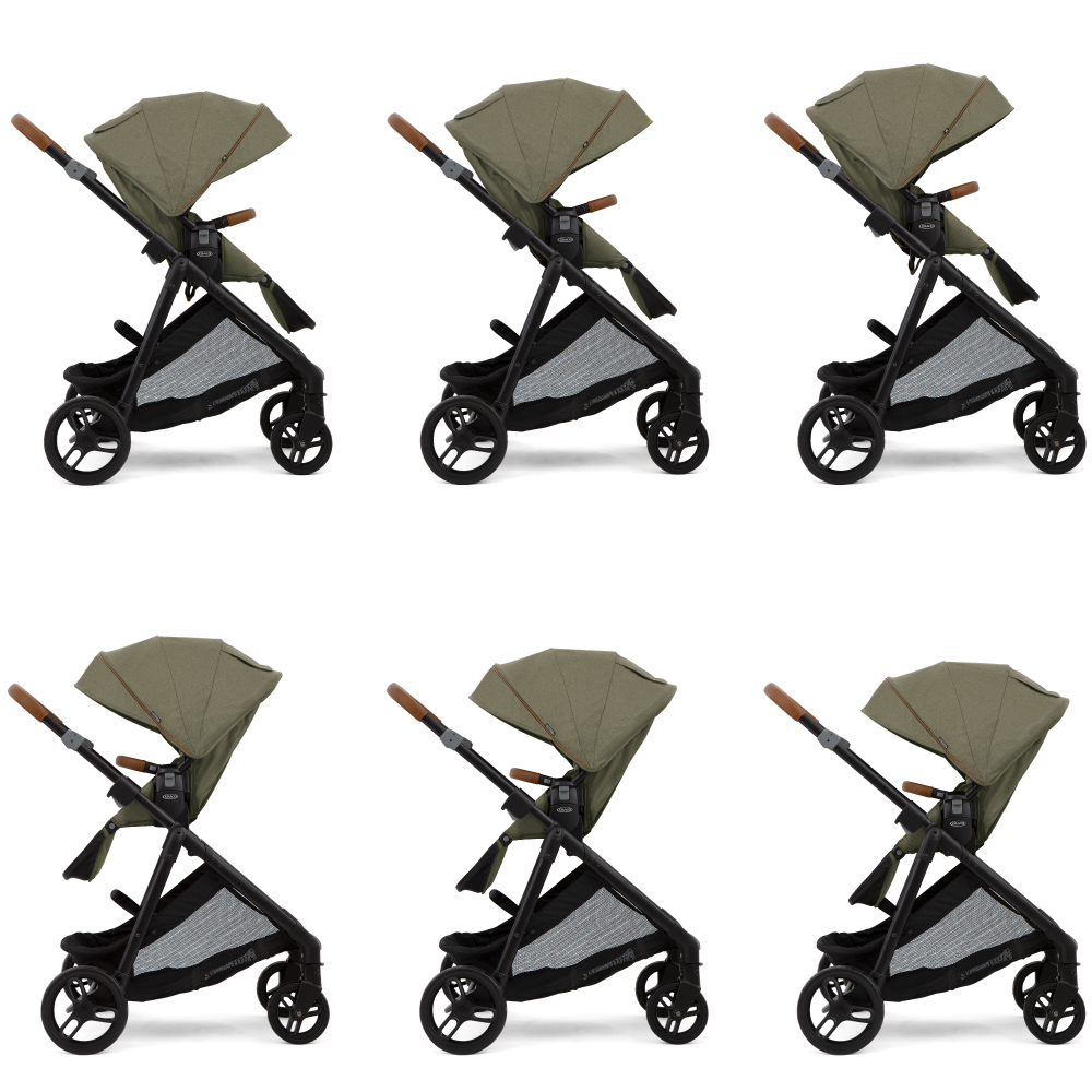 Carucior 3 in 1 Graco Near2Me Khaki i-Size - imagine 7