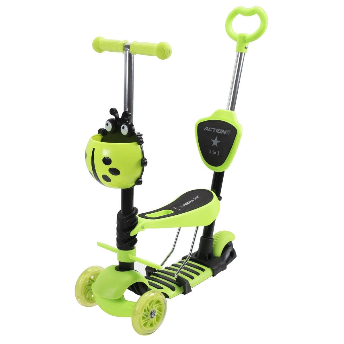 Trotineta 5 in 1 Action One Smart Kid, Roti LED