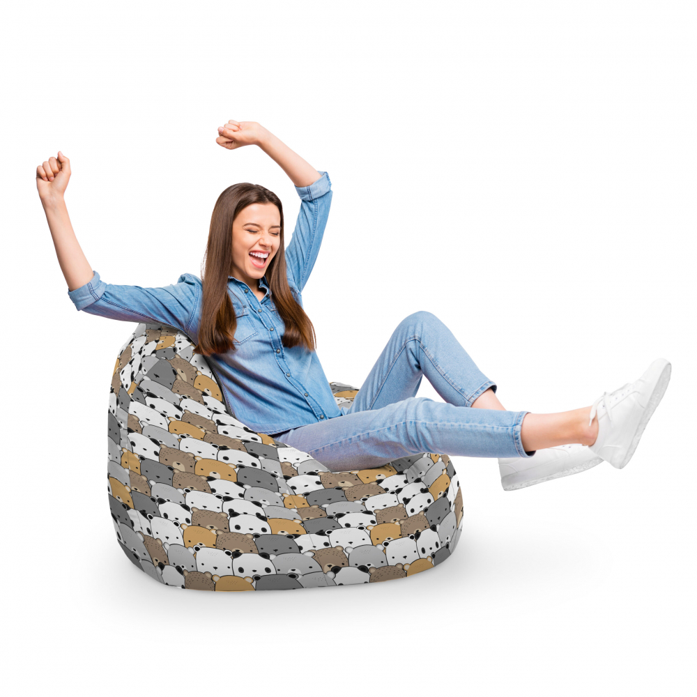 Fotoliu Puf Para XL Ursuleți Maro | Updeco