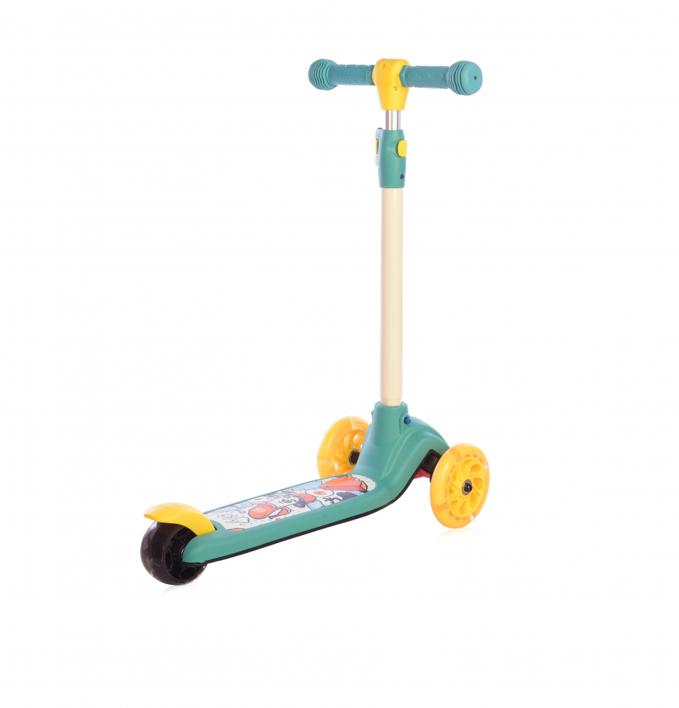 Trotineta Lorelli Tamtam Crazy Green cu LED