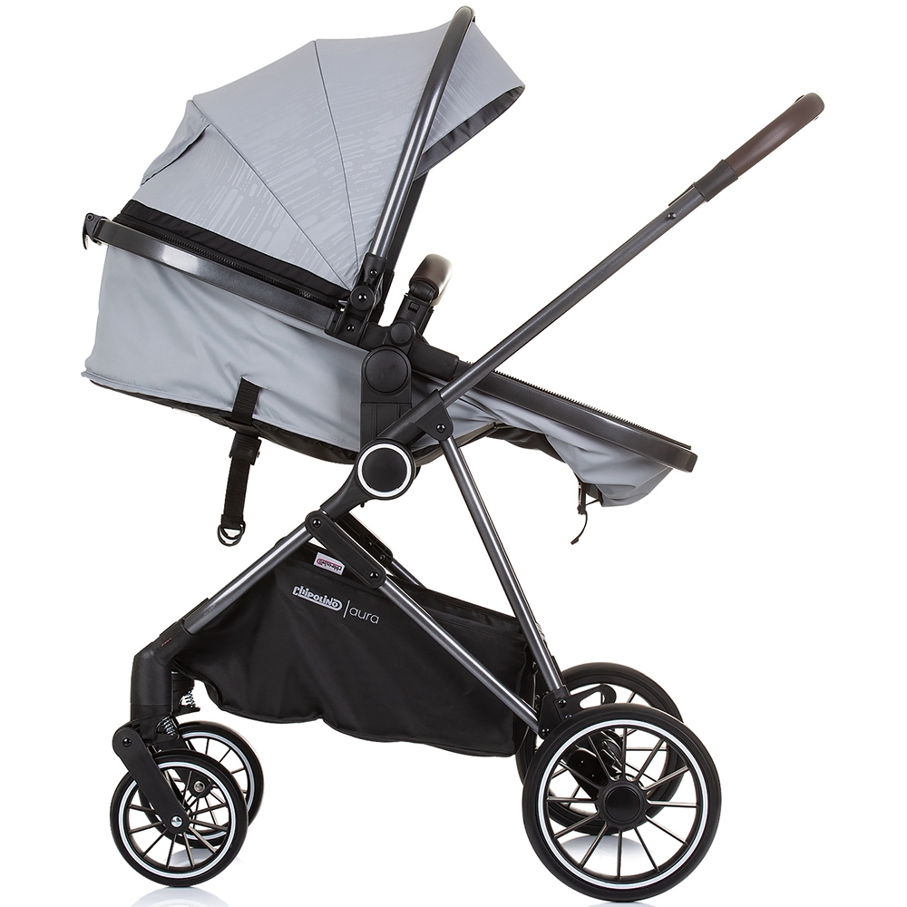 Carucior Chipolino Aura 3 in 1 Ash Grey, 0-22kg - imagine 9