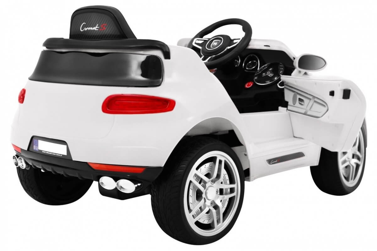 Mașinuță Electrică Turbo-S Alb | Autokids - imagine 5