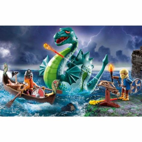 Playmobil Viking cu Monstru Marin - Aventură Epică - imagine 4