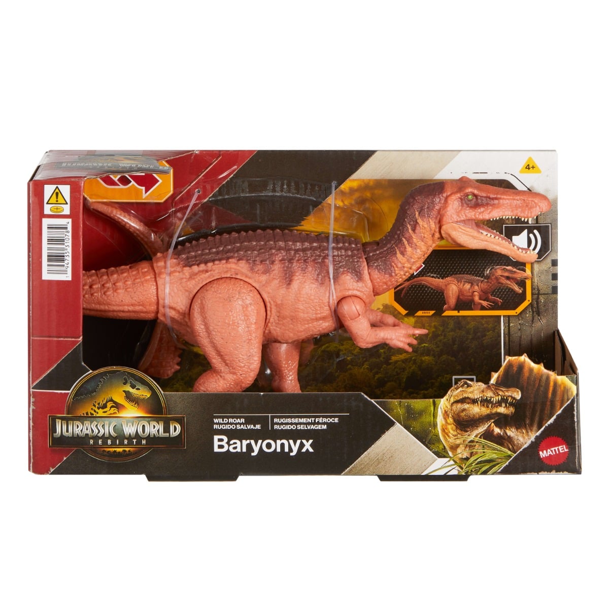 Figurina Jurassic World Baryonyx Wild Roar 33 cm