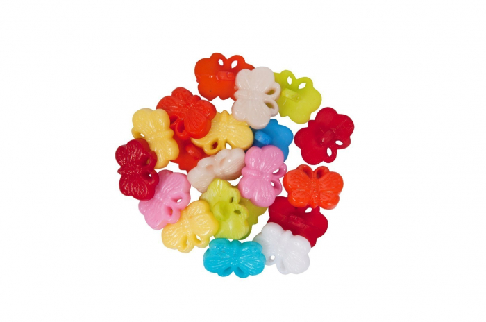 Nasturi Fluturi Colorart, 1 cm, Multicolor