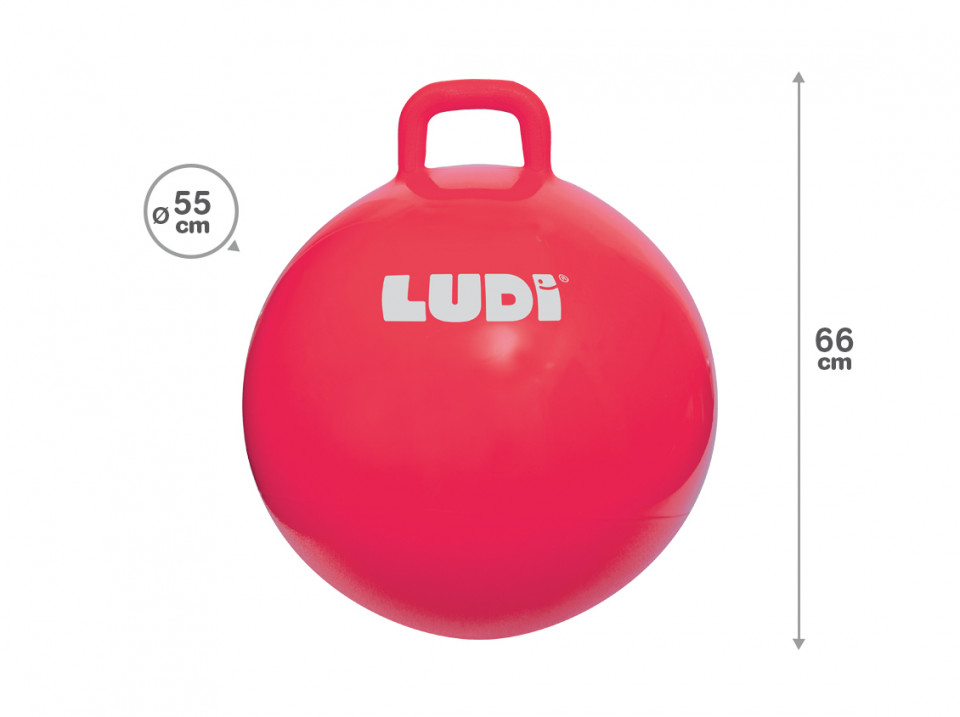 Ludi Minge Saltăreață Red 55 cm - Echilibru și Distracție
