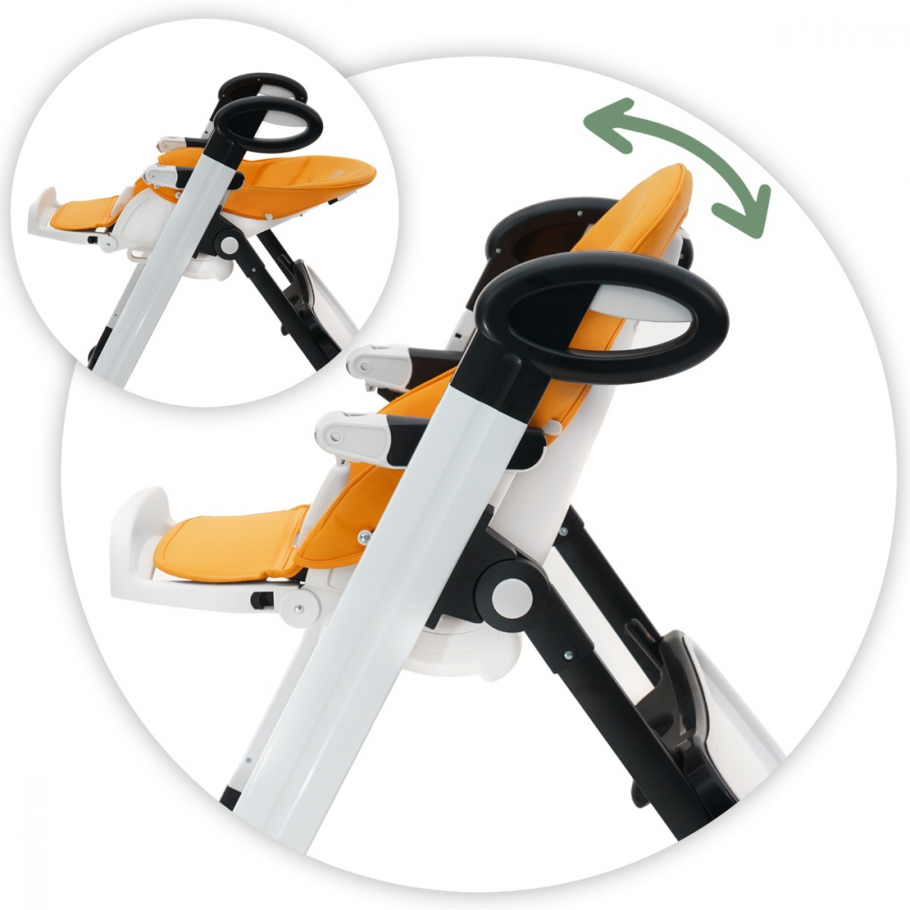 Scaun de Masa AppeKids Vogue Orange, Ergonomic - imagine 2