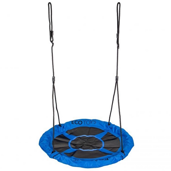 Leagan Tip Cuib Ecotoys Albastru, Relaxare Gradina - imagine 8