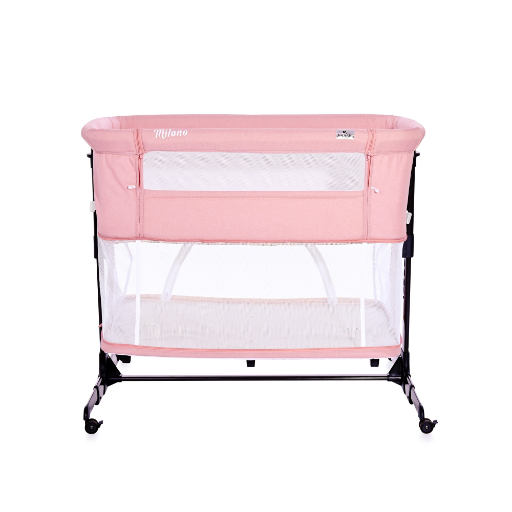Patut Co-Sleeper Lorelli Milano Pink, Pliabil