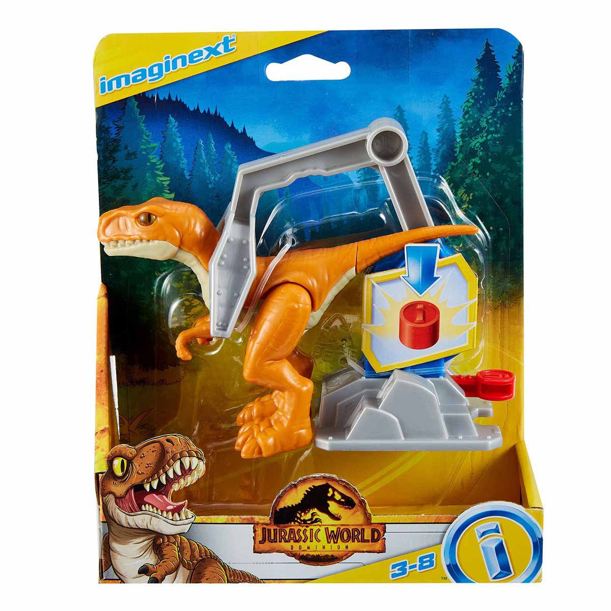 Figurina Dinozaur Imaginext Jurassic World cu Capcană