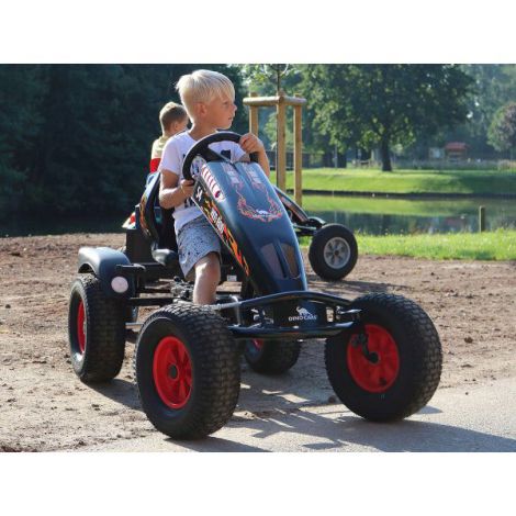 Kart Hot Rod BF1 Dino - Negru, Frână Pedale - imagine 6