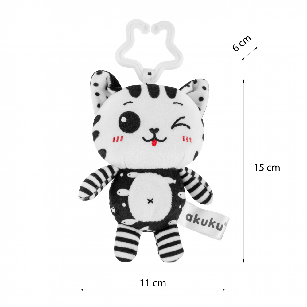 Jucarie Plus Akuku Cat cu Carlig Universal