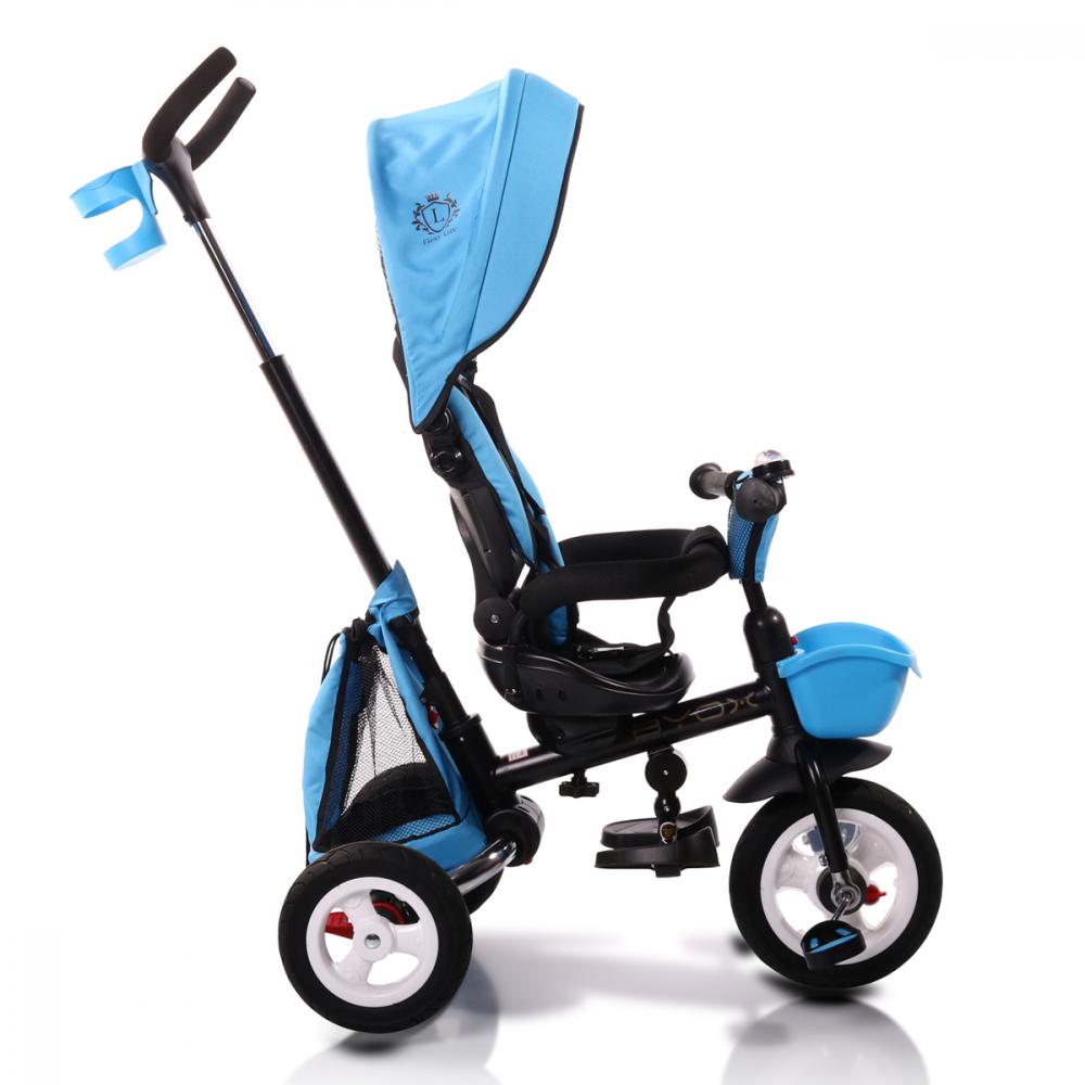 Tricicleta Byox Flexy Lux Blue Pliabila cu Maner Parental - imagine 10