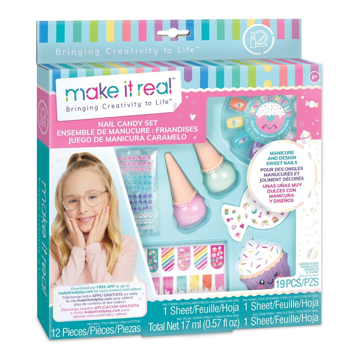 Set Manichiura Nail Candy, 19 Piese, Make It Real