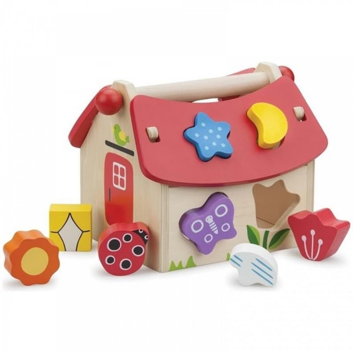 Casuta Lemn Shape Sorter New Classic Toys