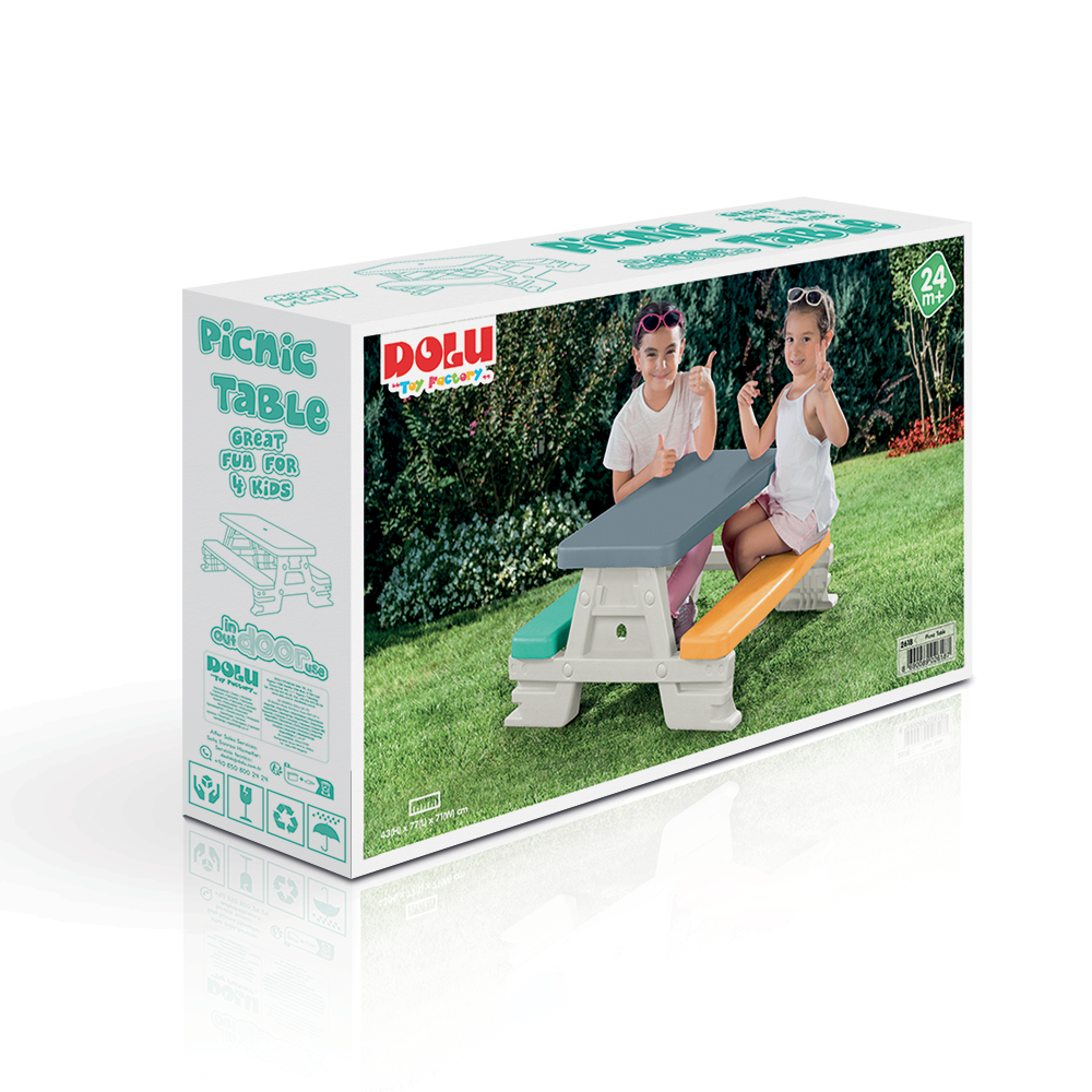Măsuță Picnic Copii Dolu, Plastic Durabil - imagine 2