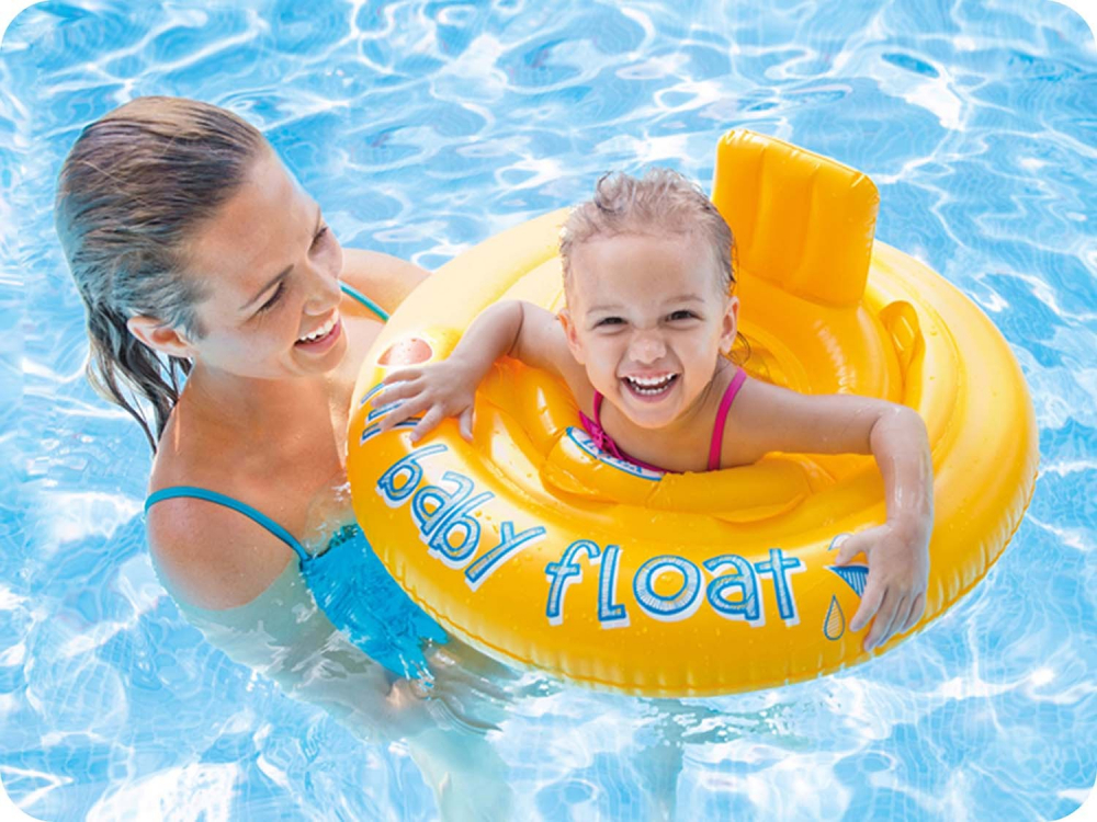 Colac gonflabil Intex My Baby Float, 70 cm - imagine 3