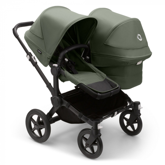Carucior Dublu Bugaboo Donkey 5 Duo Black Forest Green