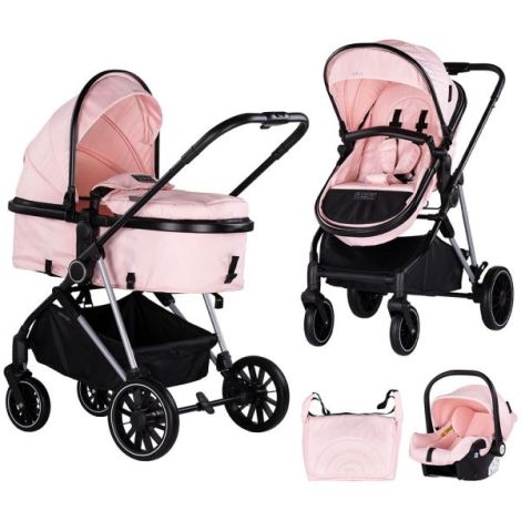 Chipolino Aura 3in1 Carucior Pink Marshmallow