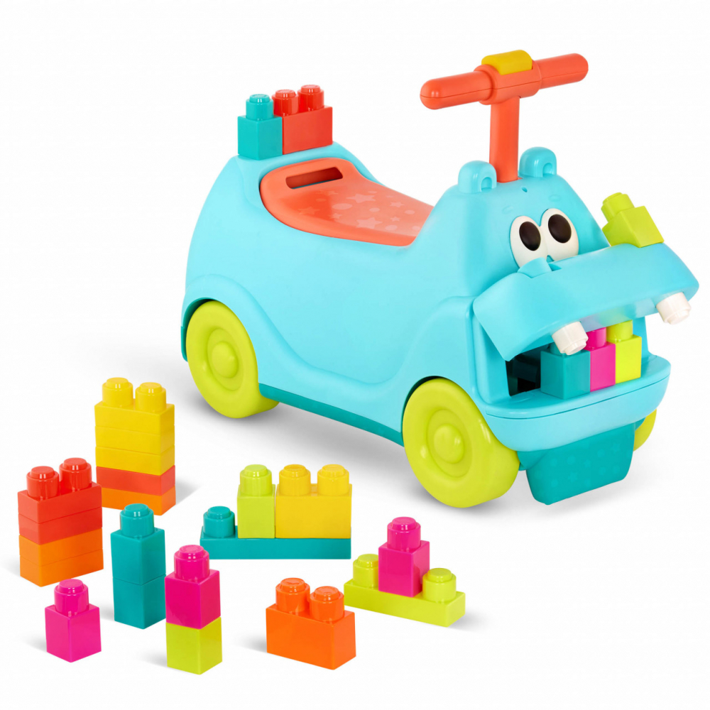 BToys Hipopotam Vehicul 3-în-1 cu Cuburi - imagine 6