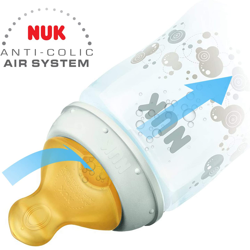 Biberon NUK First Choice Plus 240ml, Tetina Latex, Turcoaz