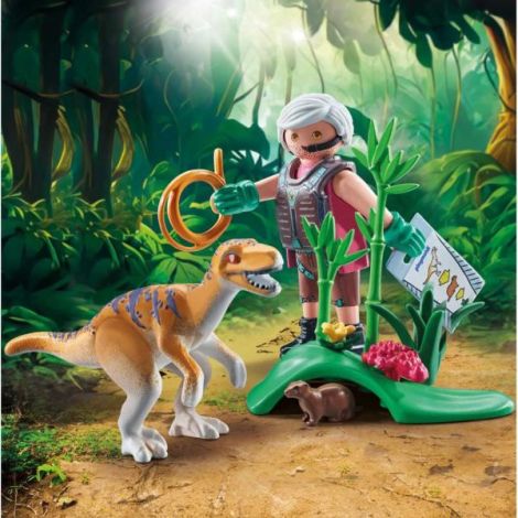Playmobil Velociraptor si Cercetator - Aventura Preistorica - imagine 4
