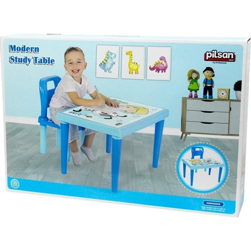 Set Masa si Scaun Pilsan Modern Study Blue - imagine 3