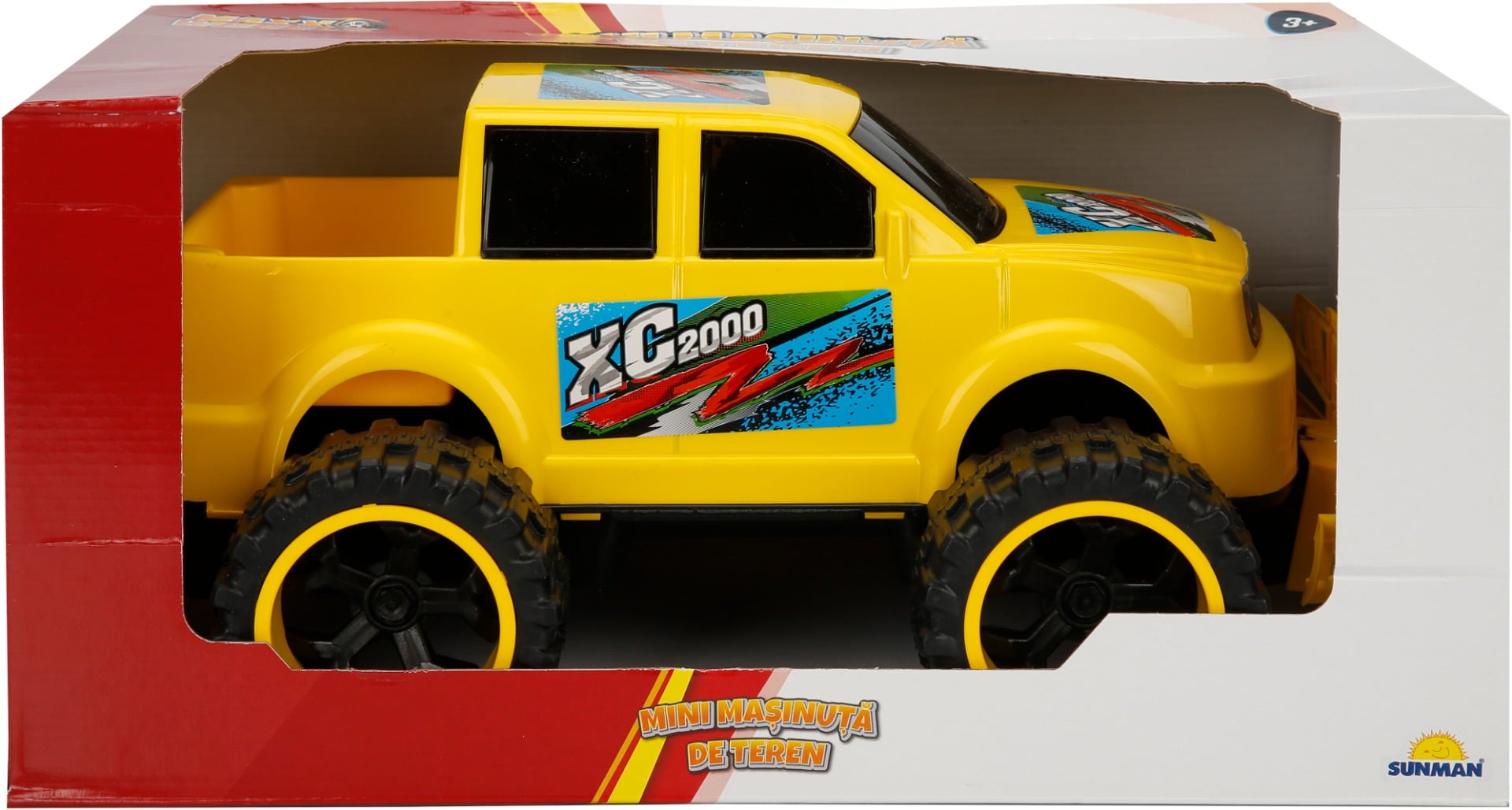 Mini Masinuta Off-Road Maxx Wheels, Galben, 32 cm