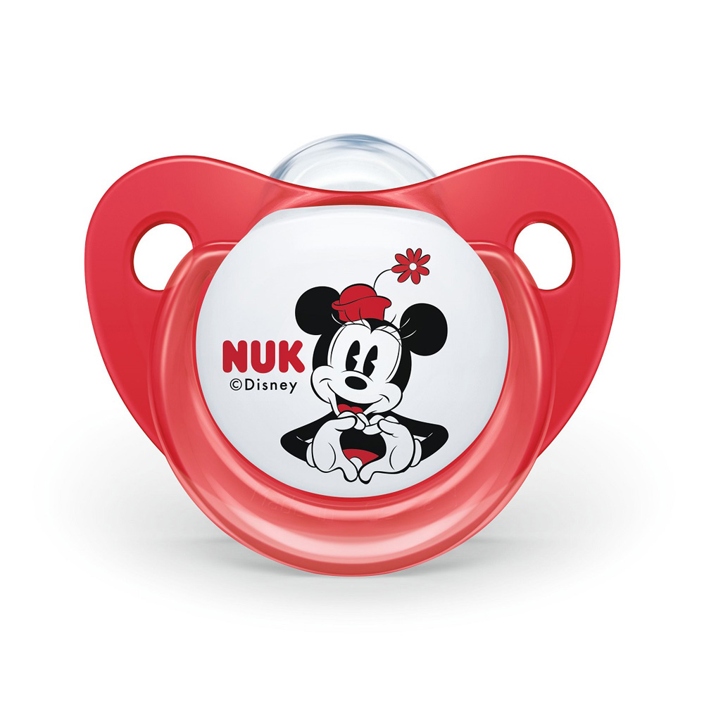 Suzetă Nuk Mickey Silicon M2 Roșu 6-18 Luni