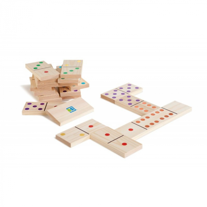 Joc Domino Gigant Bs Toys, Lemn Natur