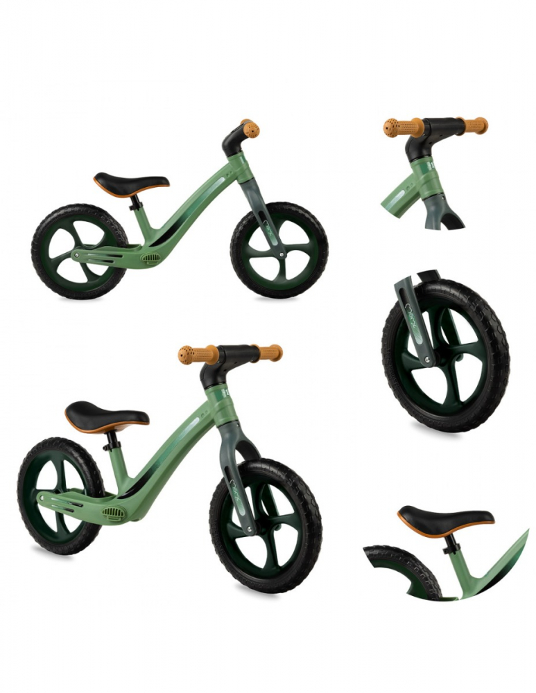 Bicicletă Fără Pedale Momi Mizo Khaki 12 inch, Ușoară - imagine 6