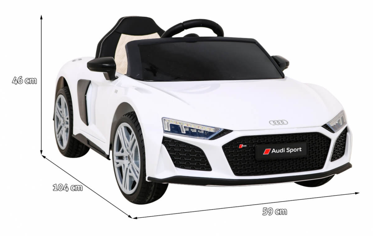 Masinuta Electrica Audi R8 LIFT Alba - imagine 2