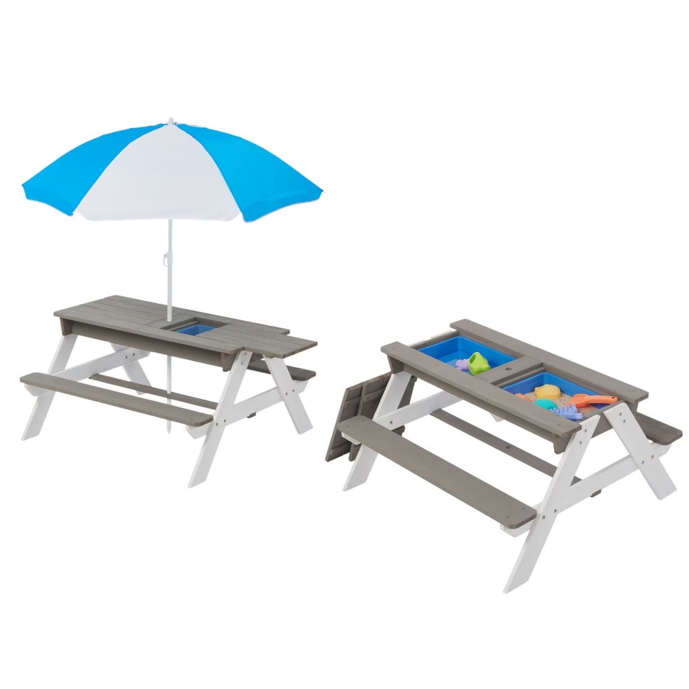 Set Masuta Gradina 3in1 Ginger Home GriAlb - imagine 8