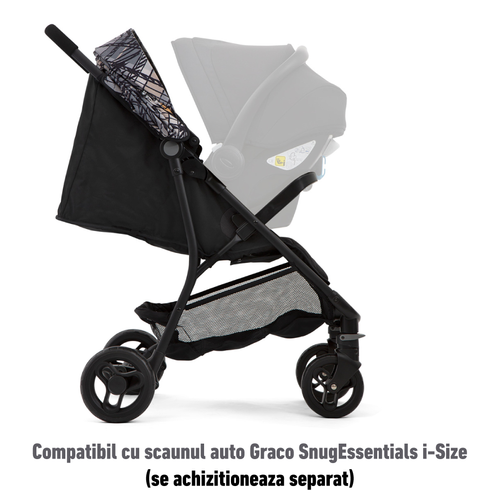 Carucior Graco Breaze Lite 2, Ultra-Light, Graphite - imagine 4
