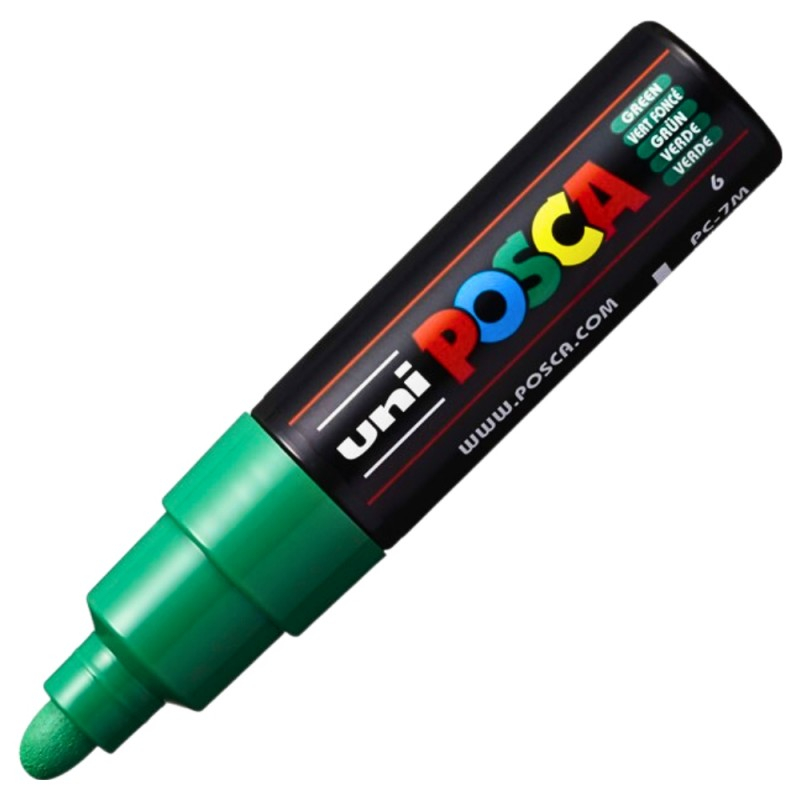 Marker Posca PC-7M Verde | Vârf Conic 4.5-5.5 mm